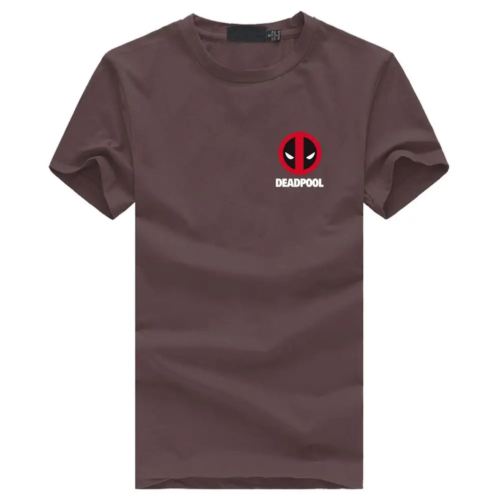 2017 новая мода повседневная топы бренд дэдпул уличная коротким рукавом футболки