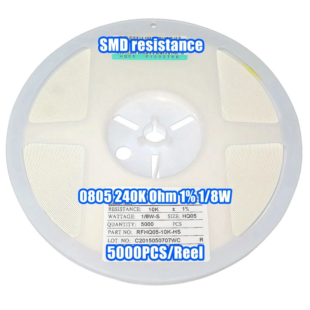 

1 Reel 0805 240k 240K Ohm 1% 1/8W SMD Resistance 5000PCS/Reel
