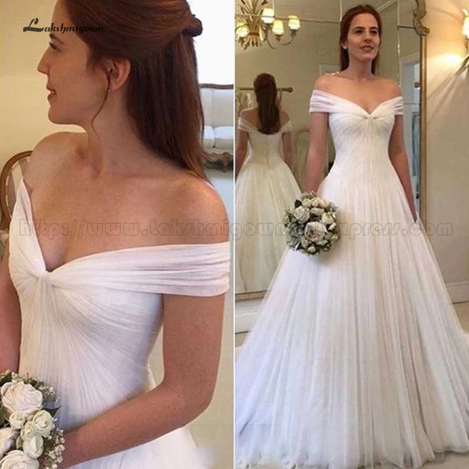 Женское свадебное платье с открытыми плечами lakshmidress Элегантное Длинное