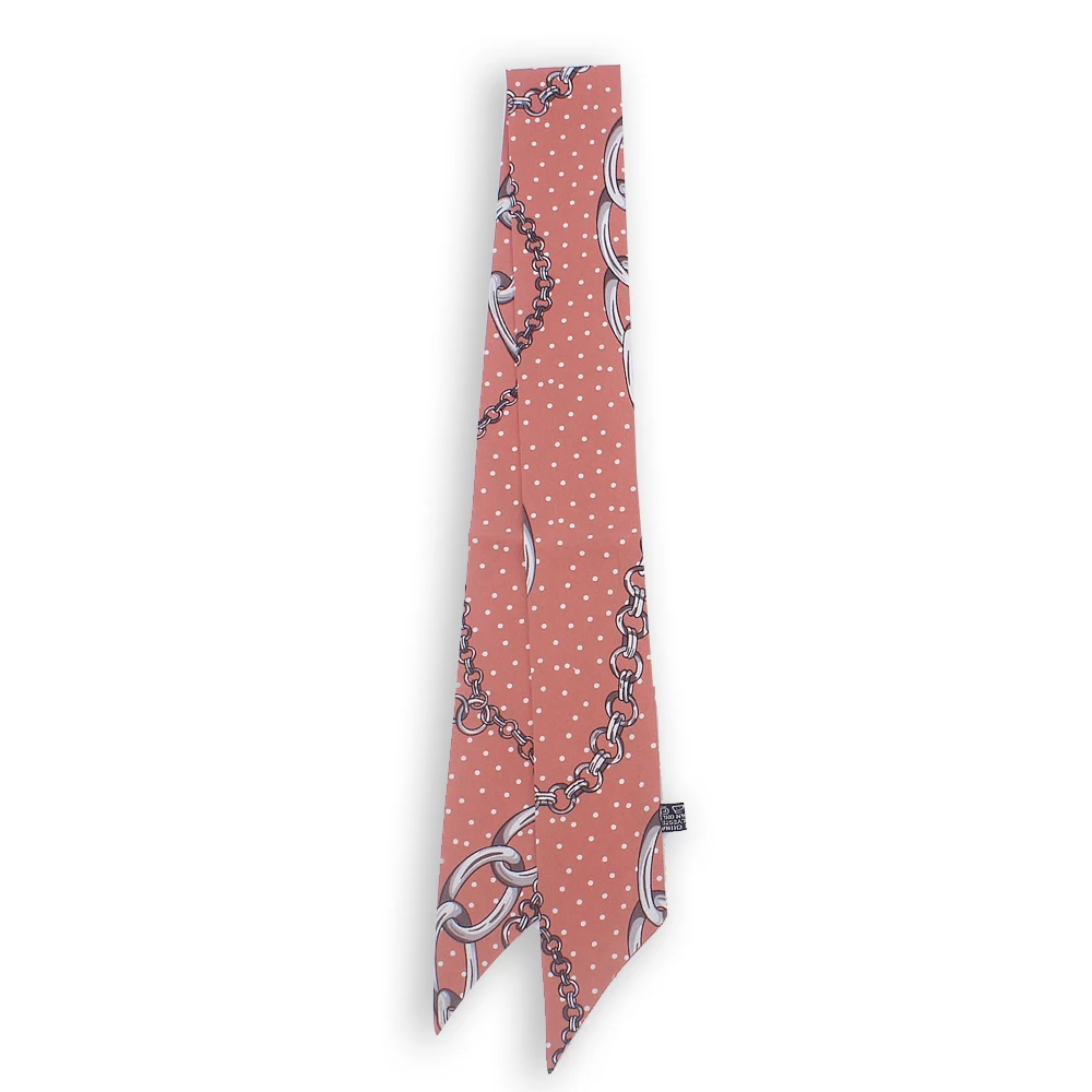 2019 Luxury Silk Small Women Fashion narrow Head Bag Scarf Flower Print Hair Handle Tie Ribbon Wholesale H958 |
