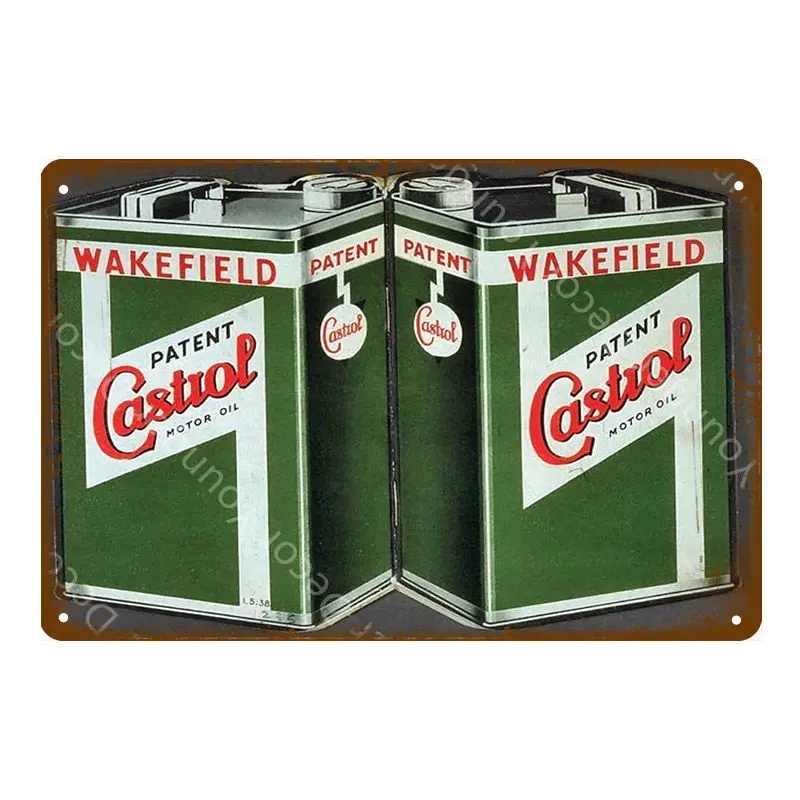 Wakefield Castrol Motor Oil металлические жестяные знаки настенный плакат винтажный