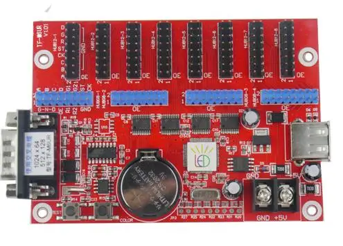 TF-M6UR(TF-M3U) USB(U disk)+ Serial(RS232) карта управления светодиодным дисплеем | Электроника