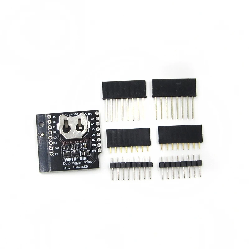 10 шт. для WeMos журнал данных щит регистратора Micro SD WIFI D1 Мини плата + RTC DS1307 часы