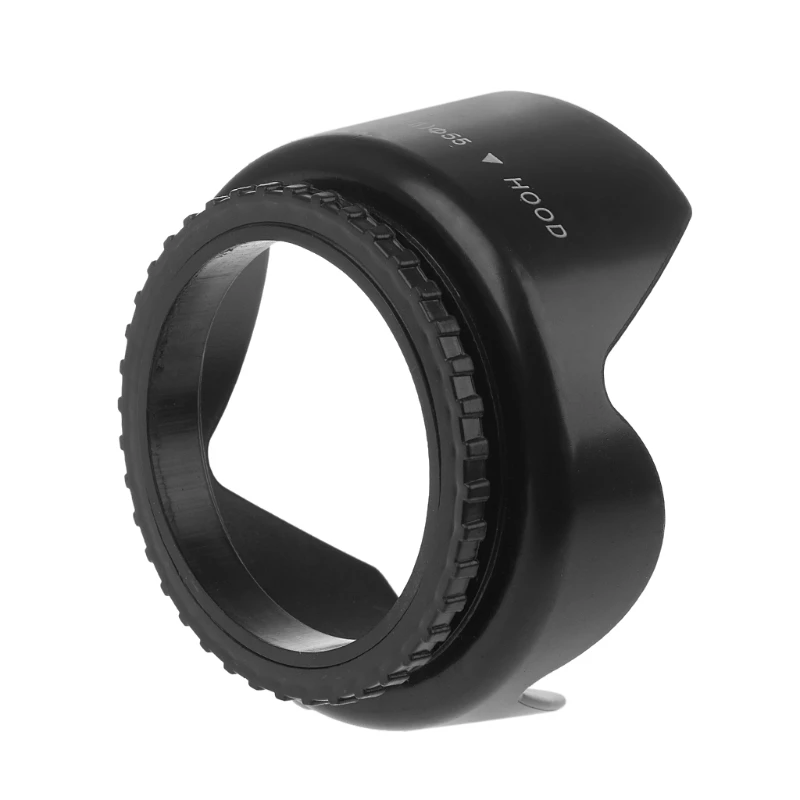

55mm Screwed Flower Petal Sunshade Lens Hood For Nikon Canon Sony DSLR Camera