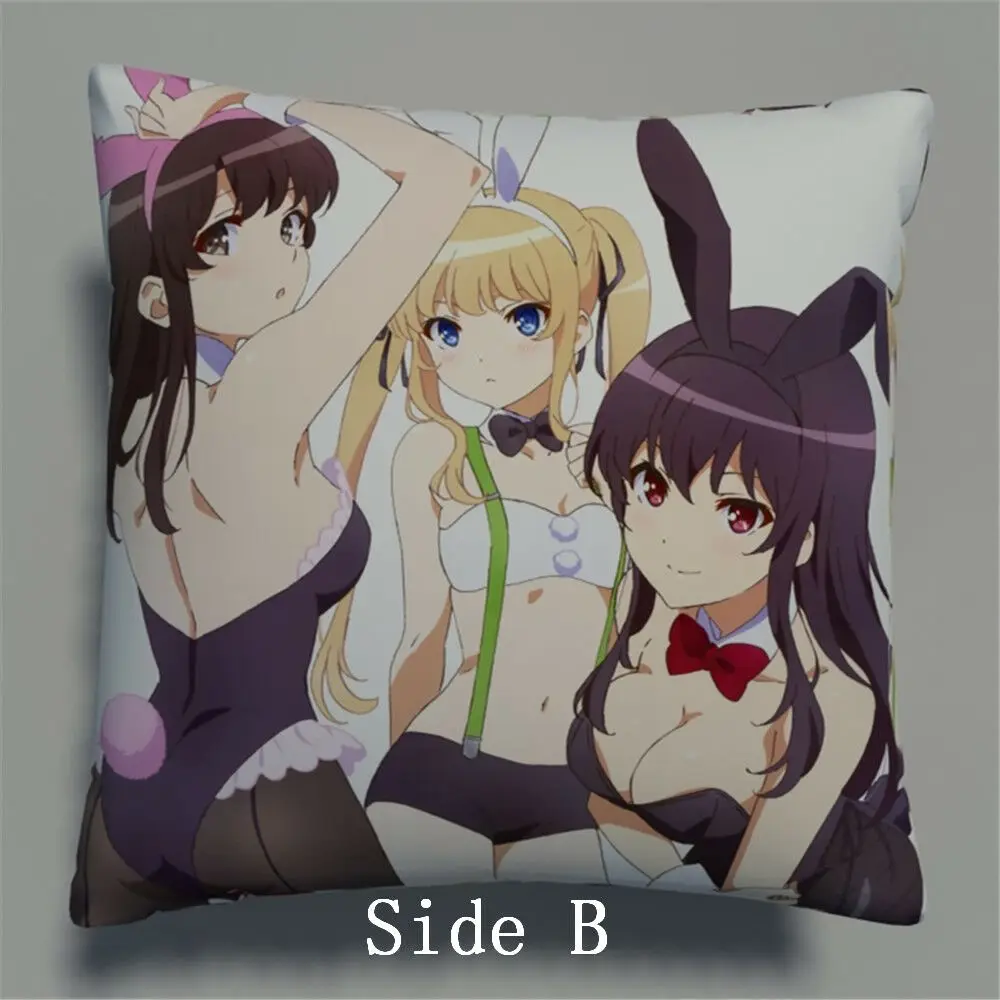 Аниме Манга Saenai Heroine No Sodatekata двухсторонняя подушка для