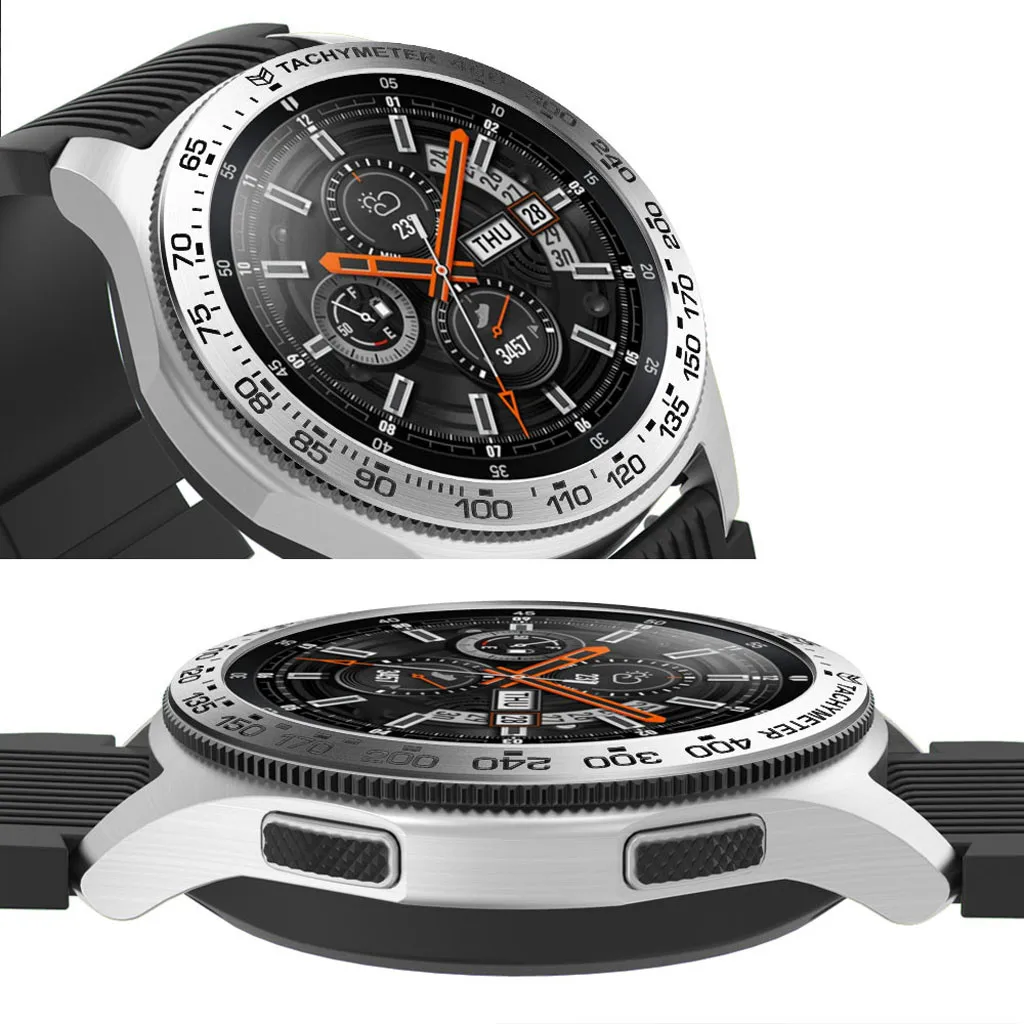 Модные часы Popupar Аксессуары для samsung Galaxy Watch 46 мм, драгоценный камень кольцо клеющаяся крышка против царапин металлический корпус украшения