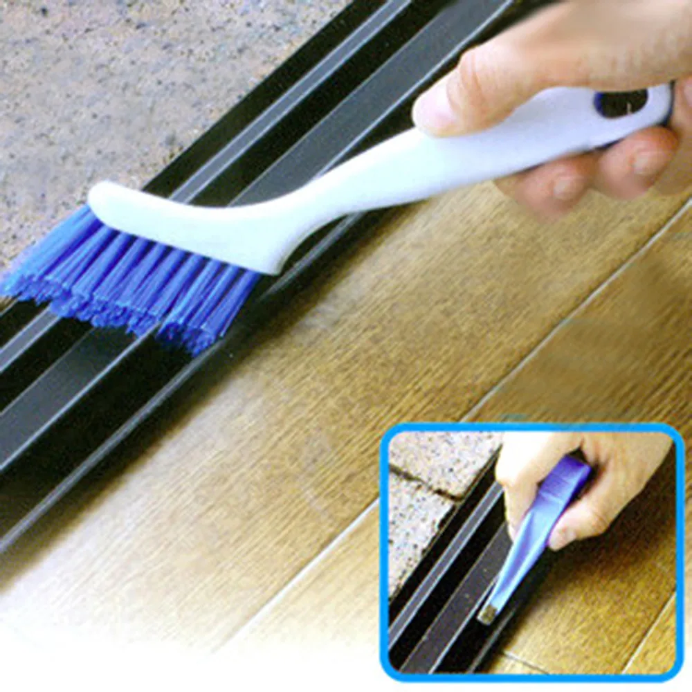 Бытовая щетка для чистки окно рама дверь щелевой паз мех кисточки складной с