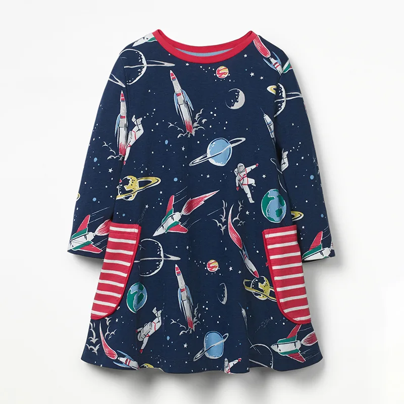 Little Maven/комплект одежды для маленьких девочек комплекты с платьем топы принтом