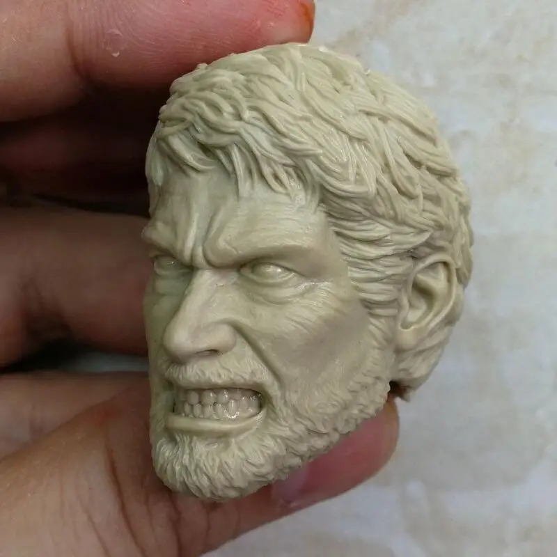 Пустой 1/6 шкала последний из нас TLOU Joel голова лепить Неокрашенный сердитый новая версия
