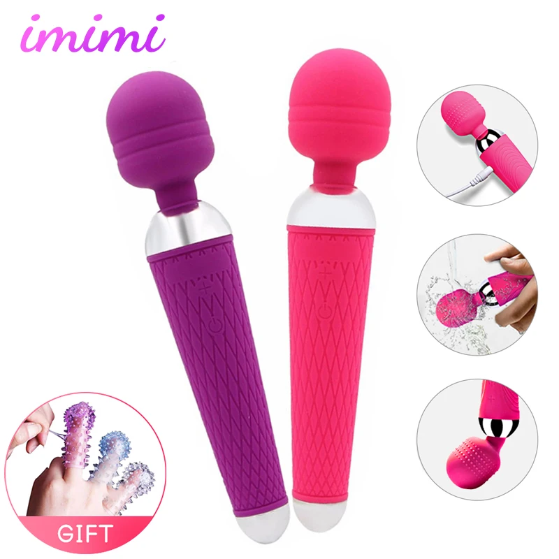 USB Перезаряжаемый AV Волшебная палочка массажер женский эротический Стимулятор