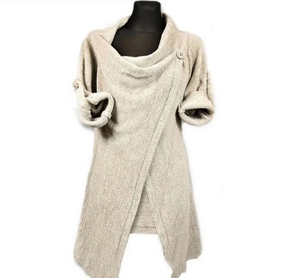 2020 Cardigan Fashion Women's Sweater Long Sleeve Knit Jacket Casual Irregular Spring and Autumn Cardigans 9655 |