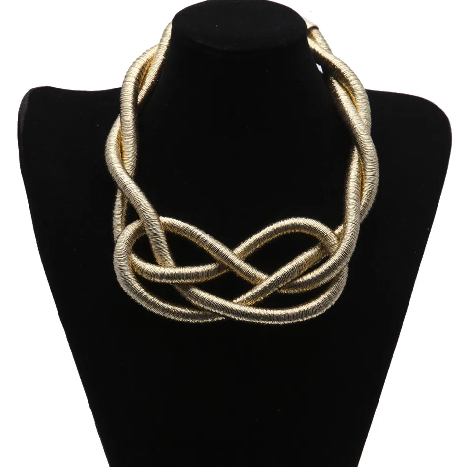 UWIN женские модные ювелирные изделия в богемном стиле Золотое серебро плетение