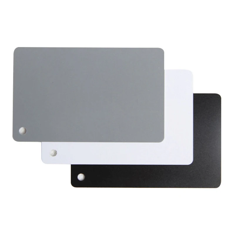 3 in 1 Pocket-Size Digital 18% White Black Grey Balance Cards with Neck Strap Set for Camera Photography Photo Studio | Электроника