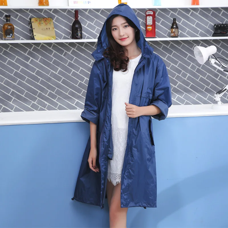 Длинный непромокаемый плащ для мужчин и женщин верхняя одежда пончо куртка