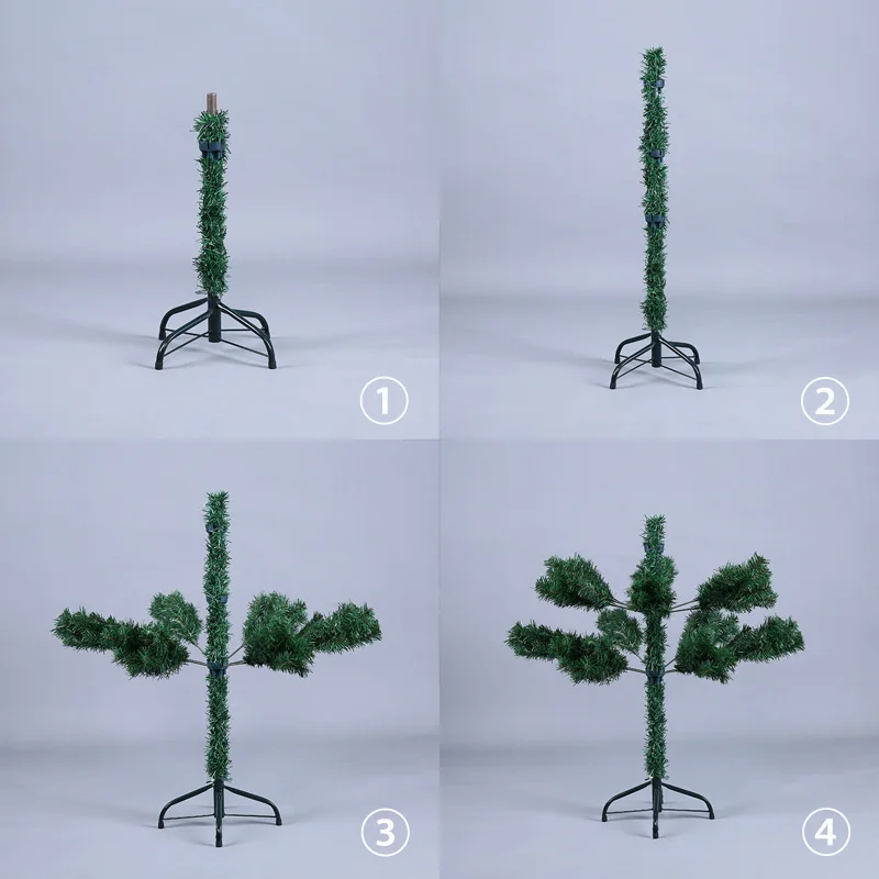 150 см зеленая Роскошная искусственная Рождественская елка DIY украшения железная ножка Рождественская елка отель семья год зашифрованная Рождественская елка
