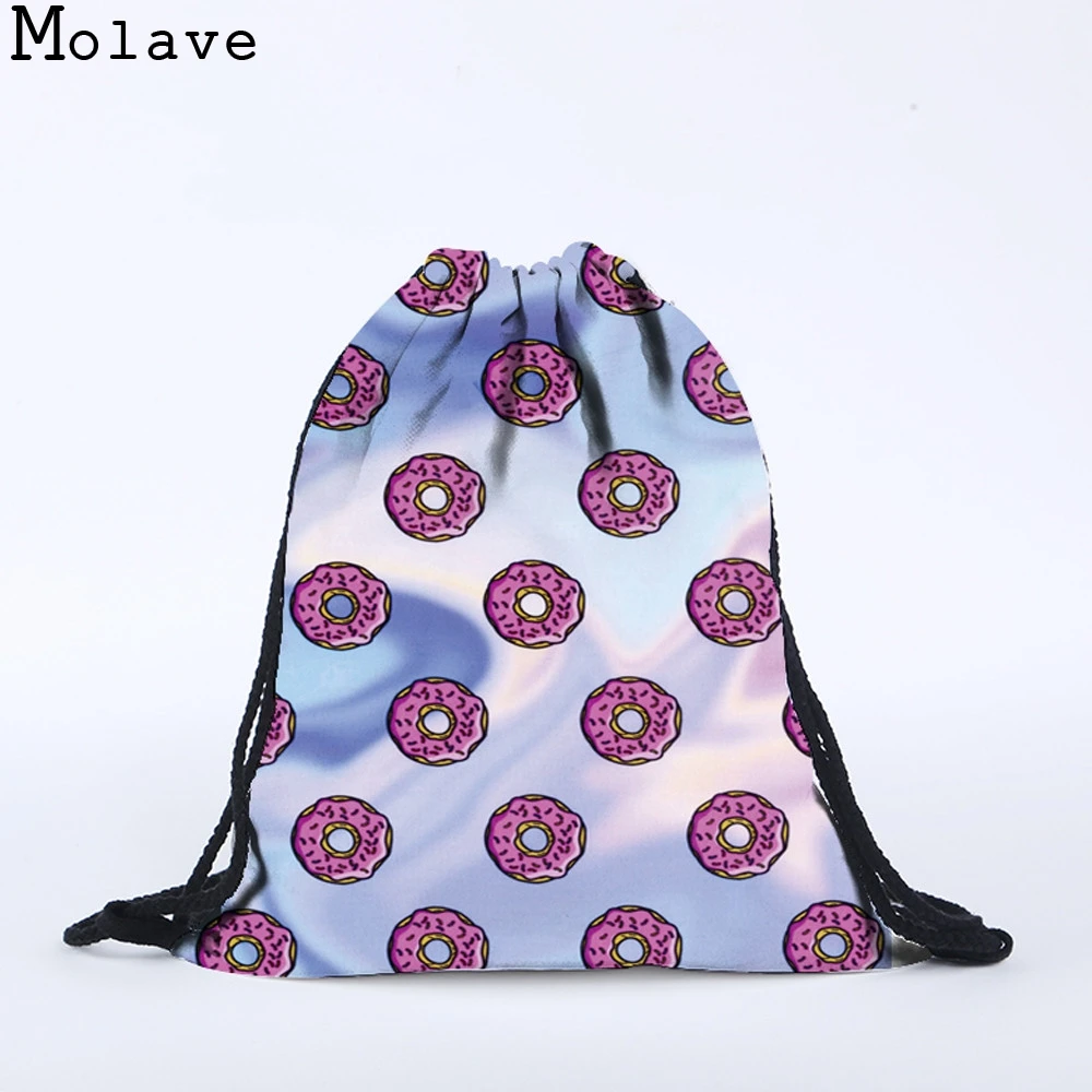 Рюкзак MOLAVE Drawstring унисекс 3D сумка на шнурке с рисунком рюкзак Прямая поставка 2018