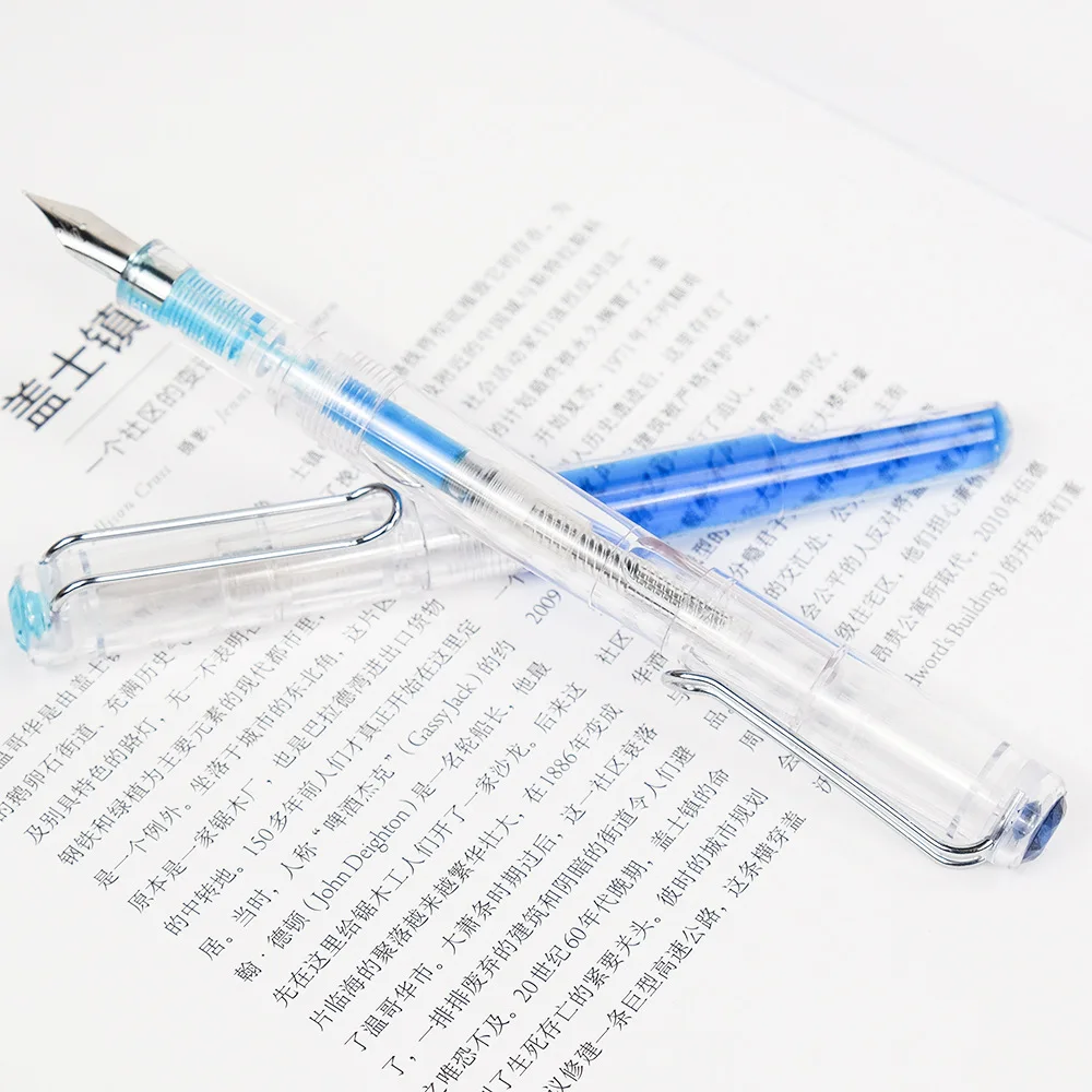 1 шт. студент прозрачная модель перо с горный хрусталь практикующих офисные