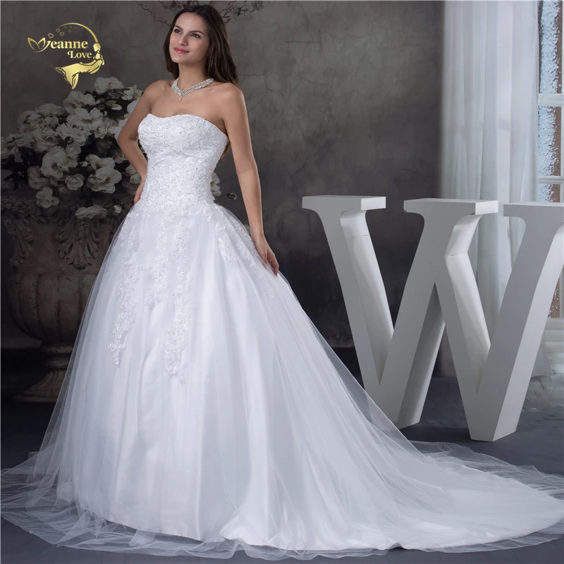 Жанна Любовь Линии Винтаж Свадебные платья 2021 Новое поступление бальное платье