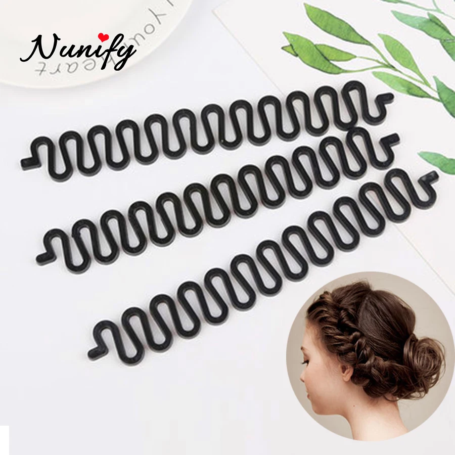 Nunify, 1 шт., модное женское приспособление для плетения кос для девочек, Цельсия для волос, волшебные волосы, твист, 3 цвета, инструменты для укладки волос