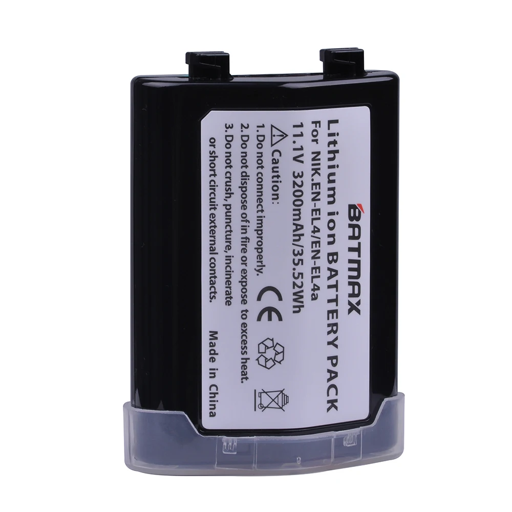1Pc 3200mAh EN-EL4 EN EL4 EN-EL4a ENEL4a Camera Battery Bateria Akku for Nikon D2H D2Hs D2X D2Xs D3 D3S F6 MH-21 Cameras |