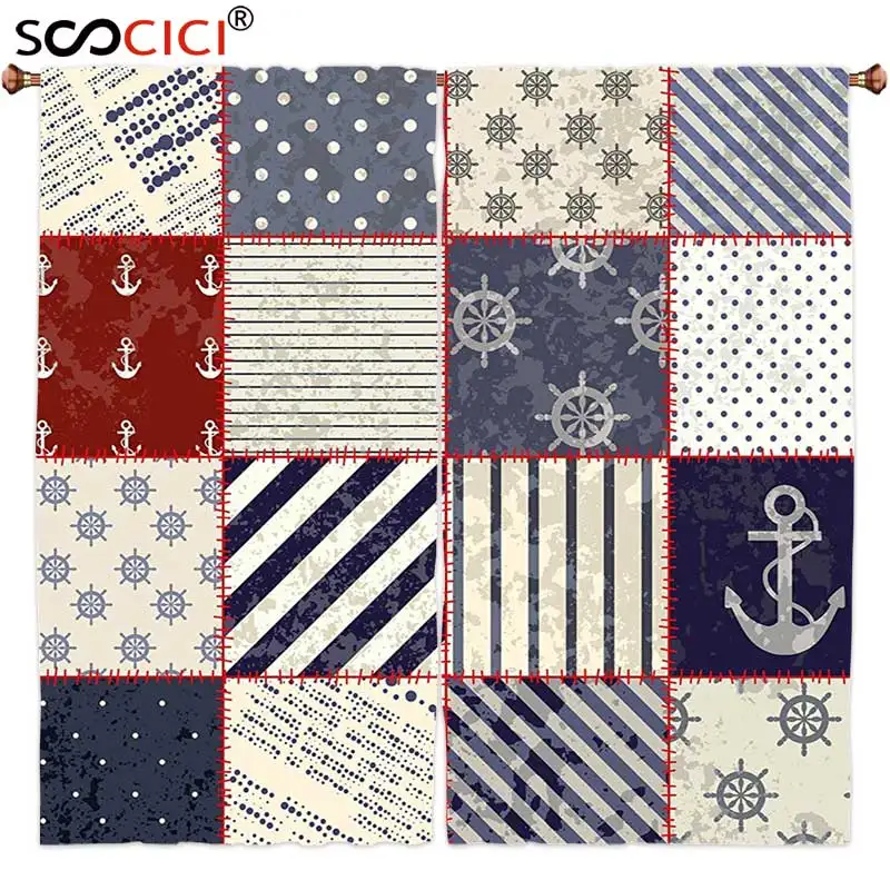 Шторы на окна 2 панели украшение для фермерского дома морская и жизнь дизайн с