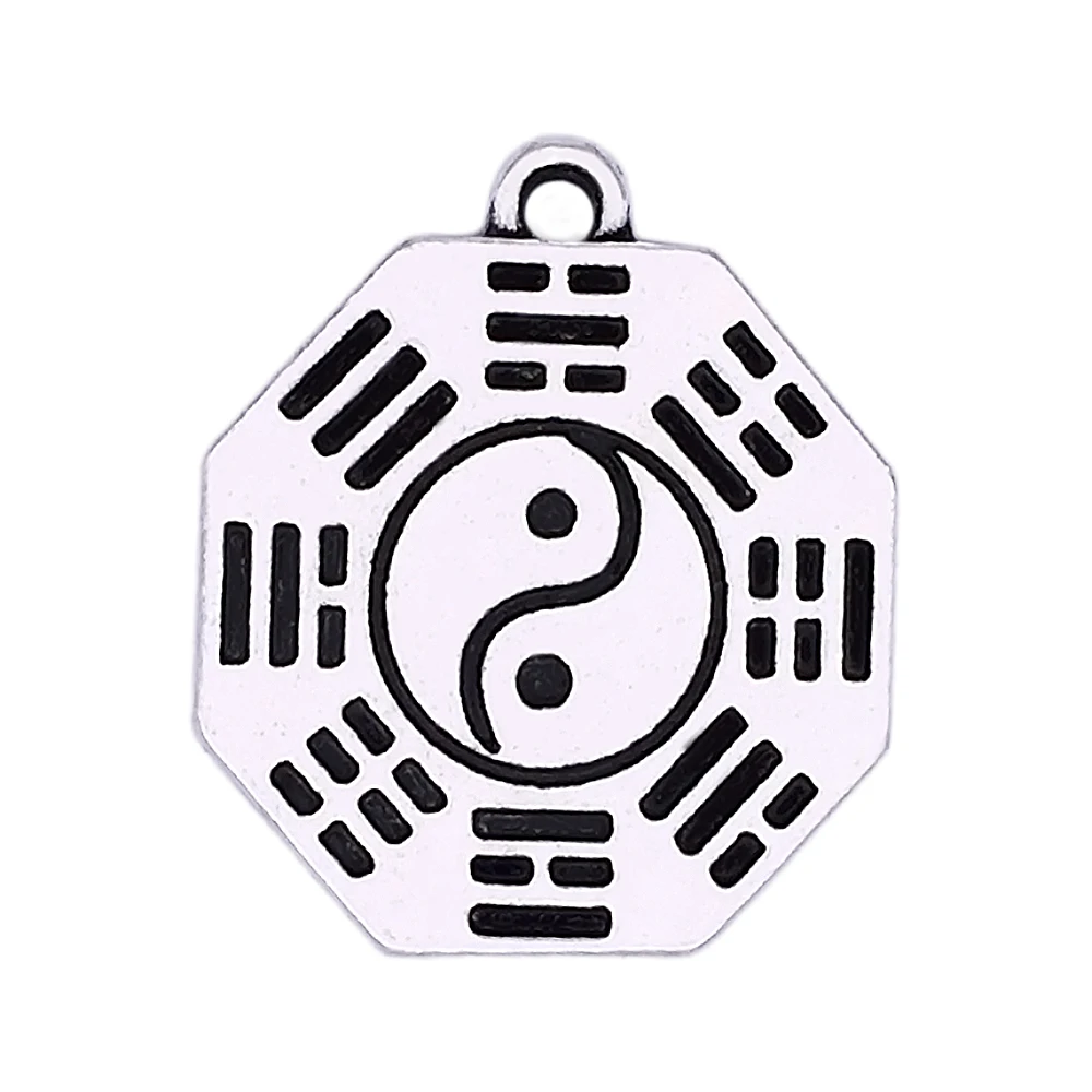 Религиозный Инь и Ян Шарм кулон металлический сплав китайская религиозная