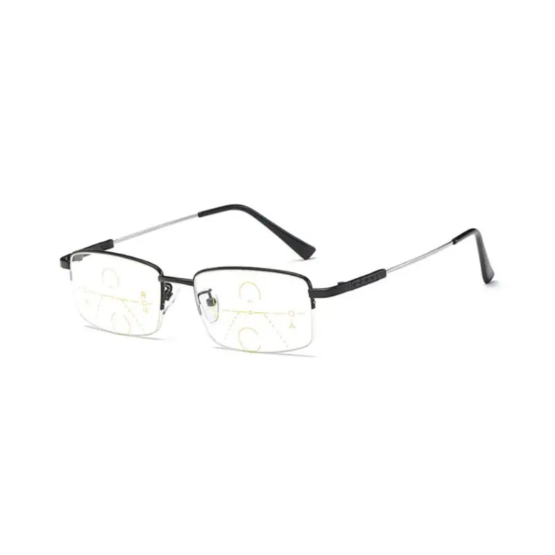 Мультифокальный анти синий светильник очки для чтения титановая полуоправа