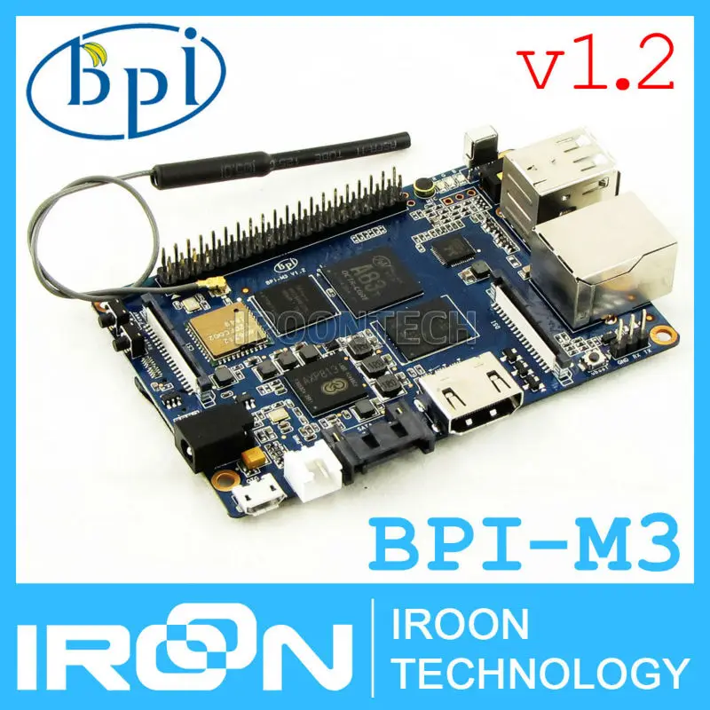 Версии 1.2: bpi-m3 банан Pi M3 a83t Восьмиядерный (8-core) 2 ГБ Оперативная память BPI с Wi-Fi и