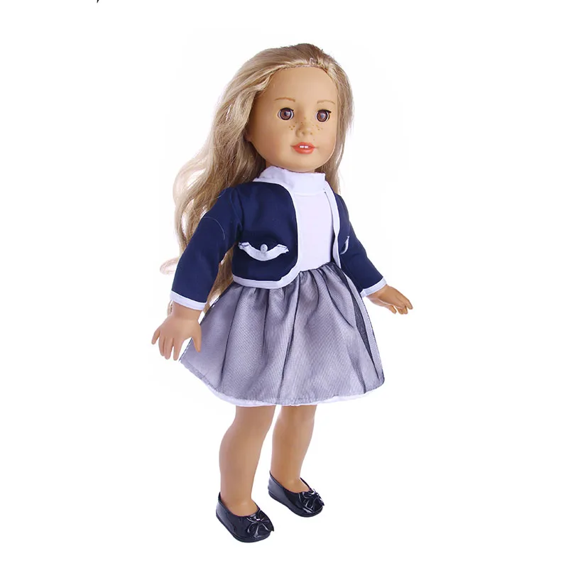 Школьная форма комплект с платьем для девочек 18 дюймов кукла и платье костюм