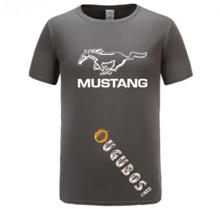 Футболка Мужская/женская с коротким рукавом модная тенниска FORD mustang однотонная