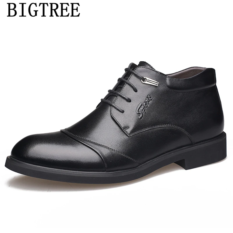 Мужские модельные ботинки обувь для папы мужские Ботильоны деловая зимние