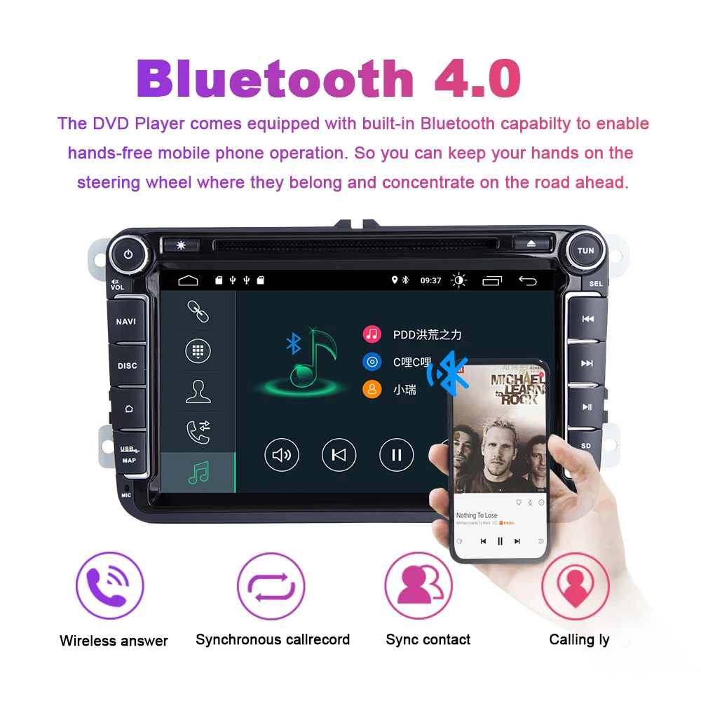 Ips DSP Android 9,0 2 din мультимедийный плеер для быстрого Yeti VW passat b6 golf 4 5 6 Amarok сиденье для Polo Altea leon Толедо Бора радио