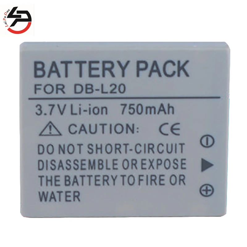 Фото Новый Сменный аккумулятор LPD 750 мАч для Sanyo DB-L20 C40 J4 E6 E7 CA6 CA8 CA65 CG65 CG9 | Электроника