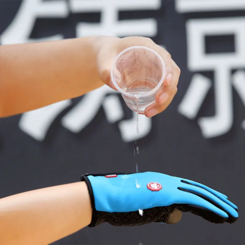 Зимние ветрозащитные водонепроницаемые уличные велосипедные перчатки для пеших