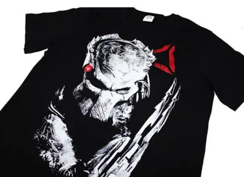 Футболка для взрослых мужчин и женщин Классический Топ косплея хищника рубашка с