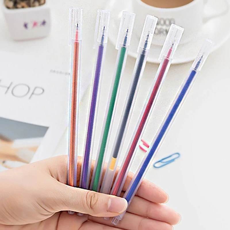 6 видов цветов MUJI Style 0 5 мм матовая прозрачная на водной основе цветная гелевая