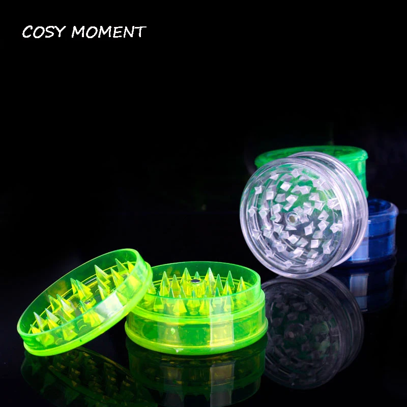 Уютный момент 3 слоя 60 мм Пластик табака травы точильщика мини Портативный специи