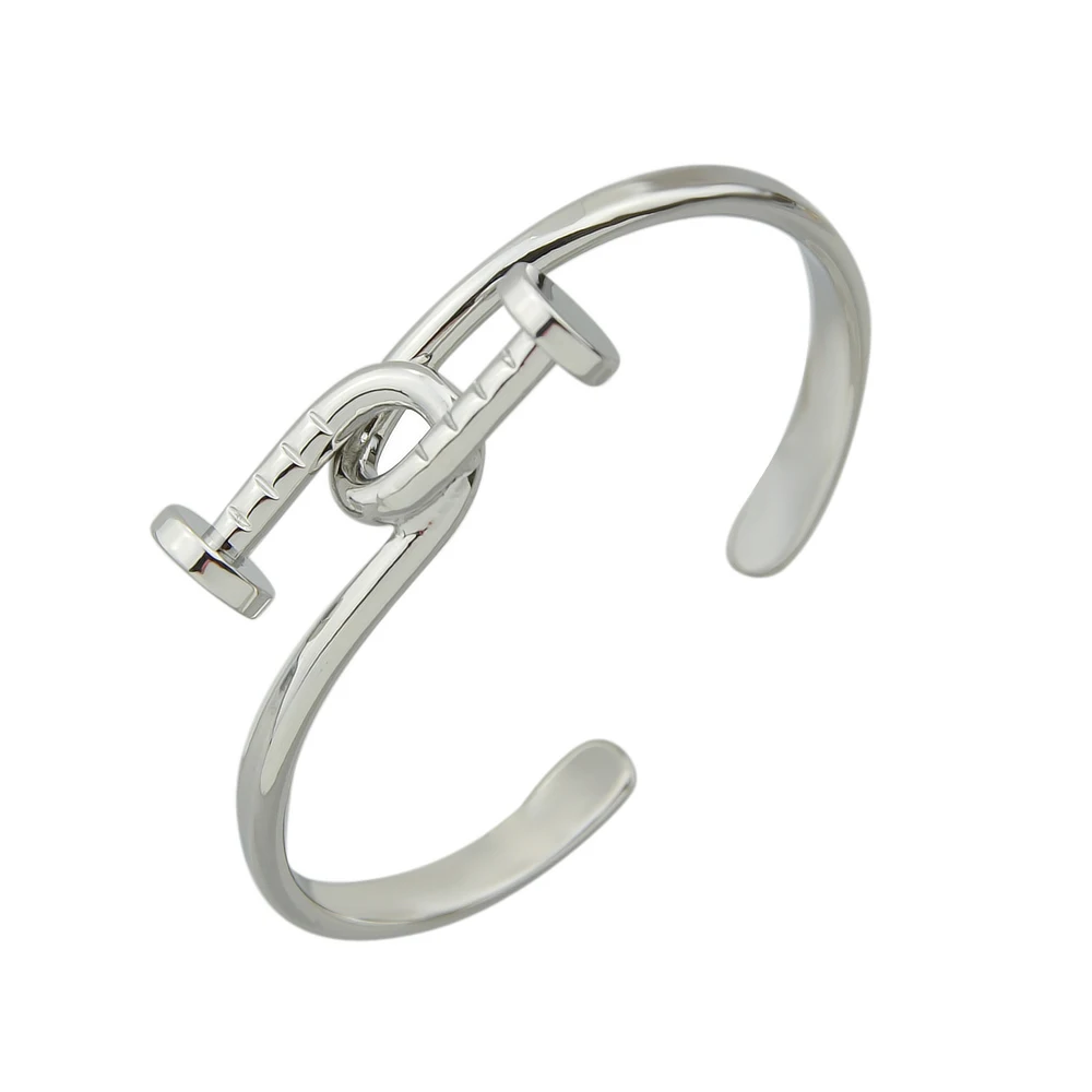 Панк-рок минималистский ювелирных изделий Цвет серебро браслет геометрический