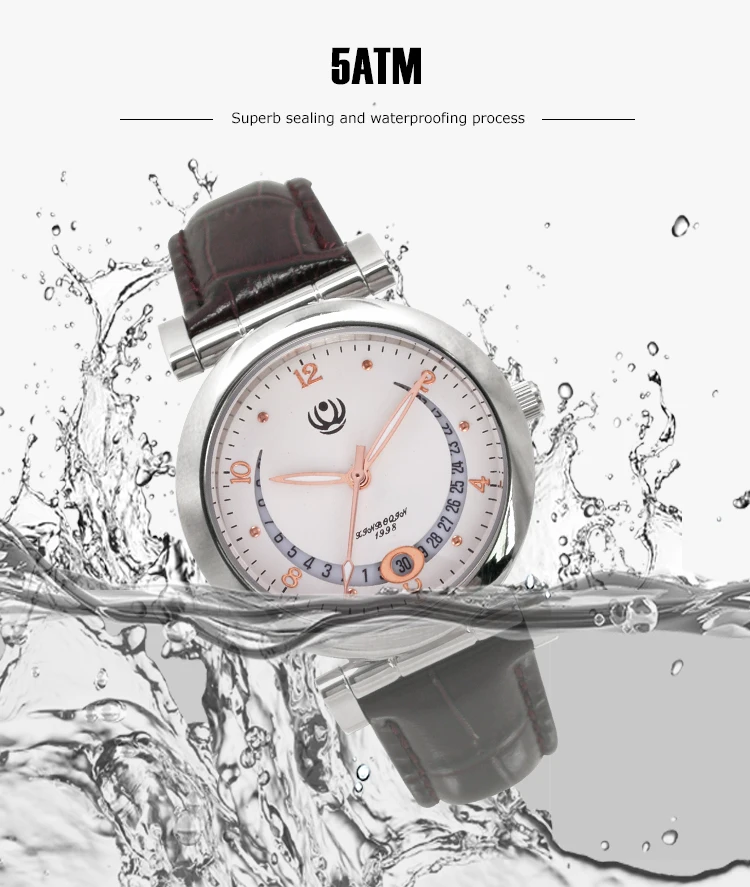 

XINBOQIN Brand Elegant Women Calendar Watches Neutral Design Simple Fashion Lady Quartz Watch Real Leather Waterproof Wristwatch