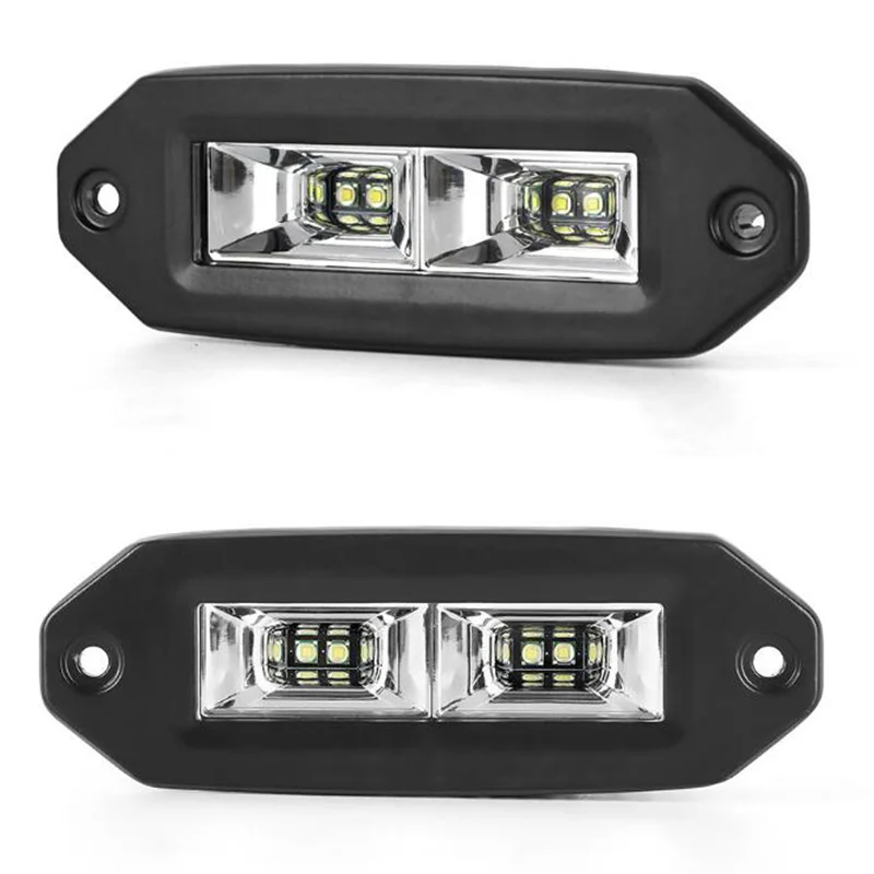 6,7 ''заподлицо 12V 40W светодиодный монтажный прожектор рабочий свет бар 6500K авто вождения фонарь заднего хода для ATV SUV для грузовика внедорожников