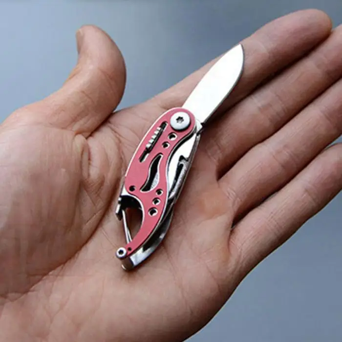 Мини Карманный стальной многофункциональный карманный EDC Складной нож брелок многофункциональный нож для выживания нож Karambit HR