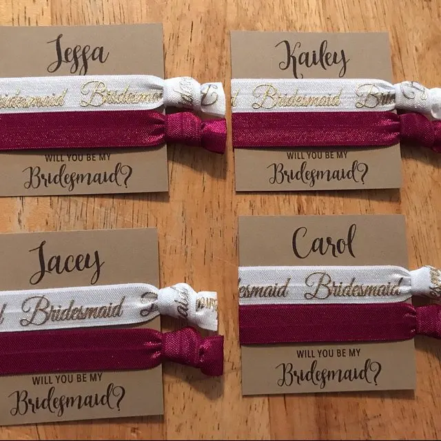 10 шт. имена на заказ сувениры для свадебвечерние вечеринки эластичные резинки