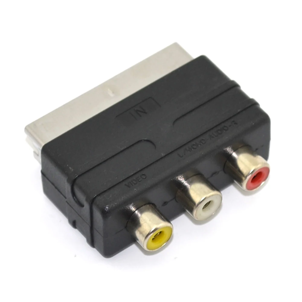 3RCA в Scart кабель адаптера AV конвертер для PS4 Wii TV DVD|Запасные части| |