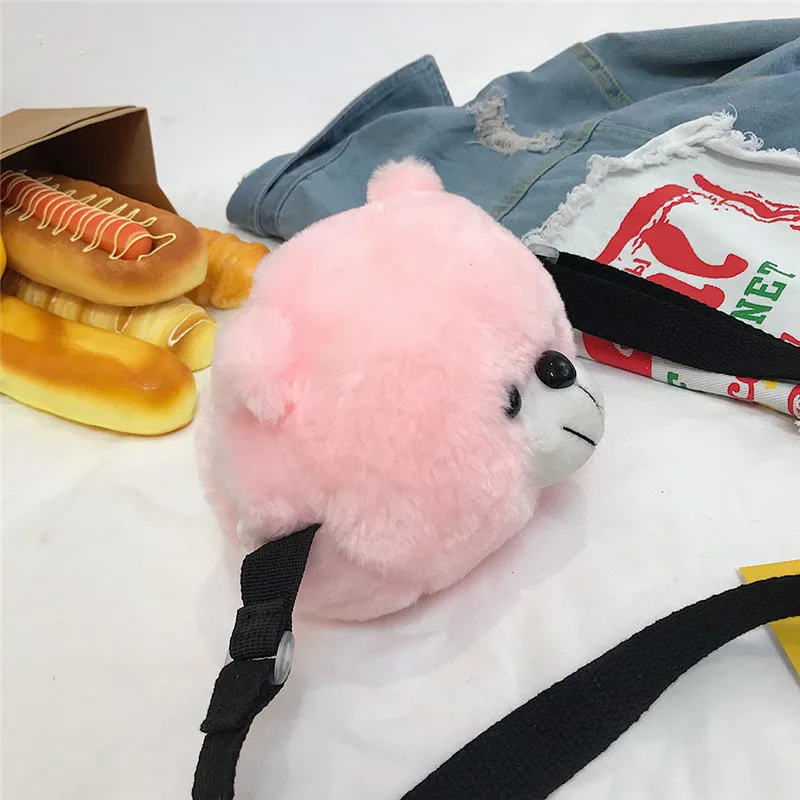 Новая женская голова милого медвежонка сумки на плечо модные студенческие