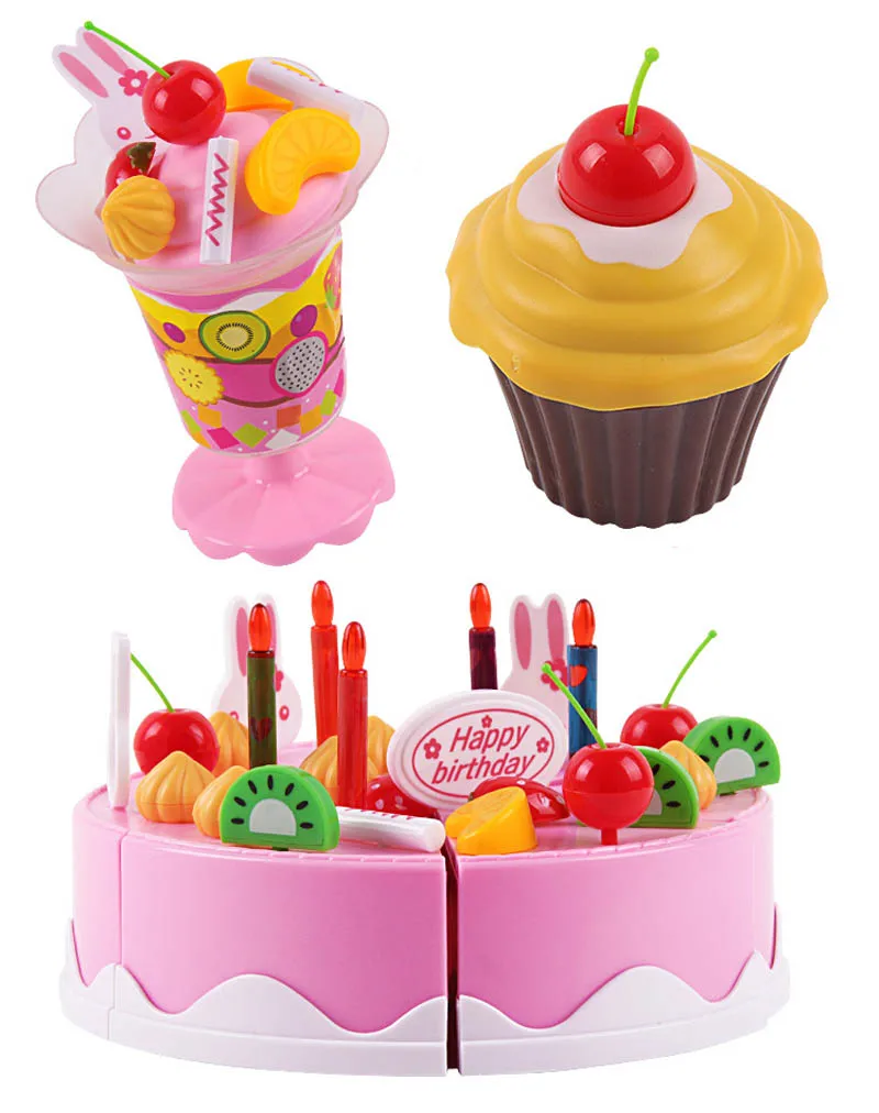 Kitoz 75 шт. мини торт для счастливой резки милая игрушка миниатюрная еда куклы