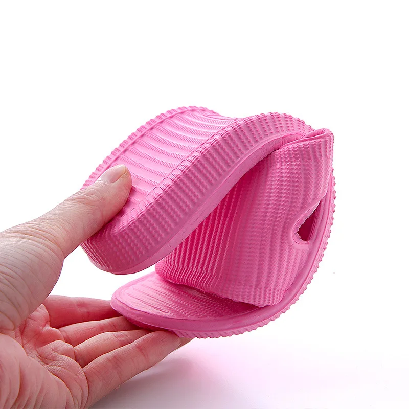 Шлепанцы в полоску для мужчин и женщин Нескользящие дома улицы сланцы семейные