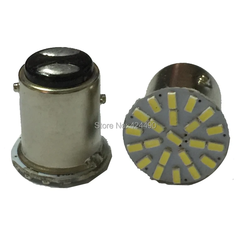 AORUNYEBA 50 шт. супер яркий BA15S P21W 1156 BAY15D 1157 22 LED SMD Автомобильный задний боковый