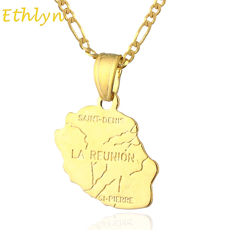 Подвеска и ожерелье Ethlyn Gold для женщин мужчин 18KGP карта страны|necklace price|pendant chinapendant