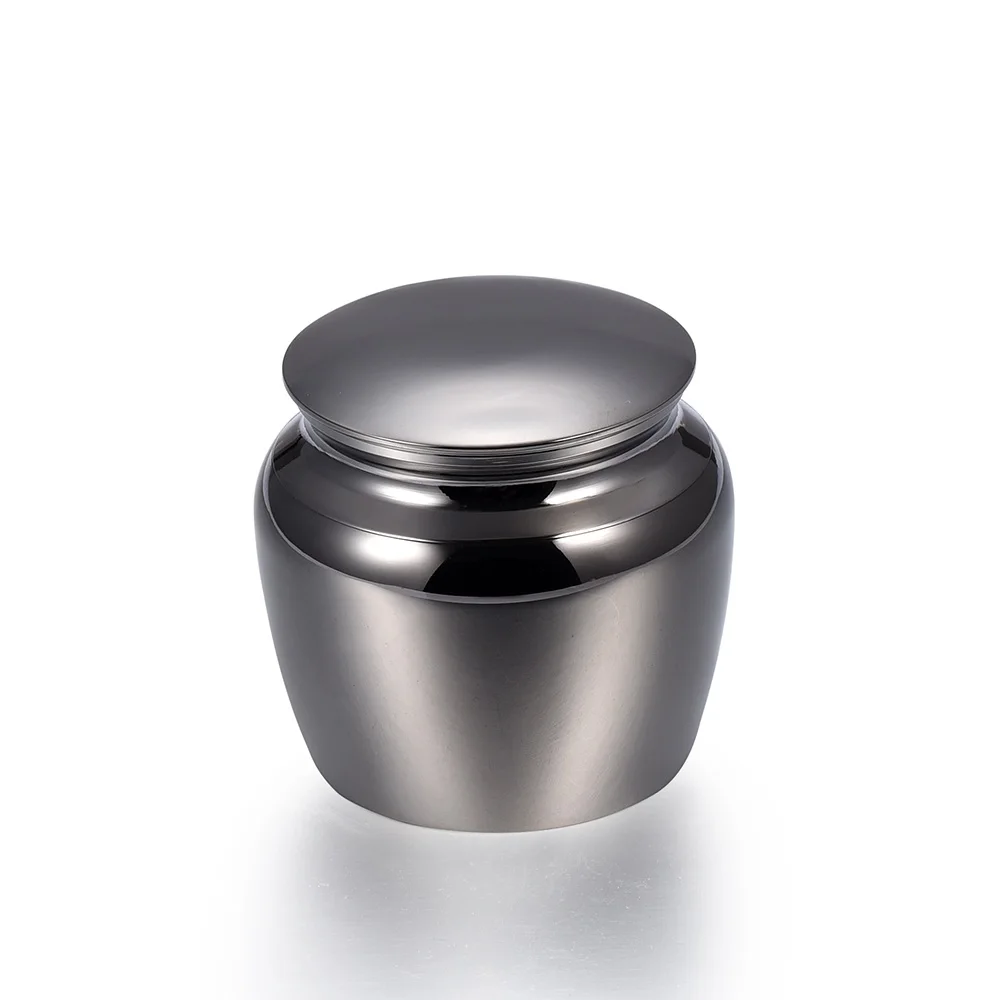 

IJU034 Hot Selling Free Engraving Blank Stainless Steel Memorial Human/Pet Mini Urn for Cremation Ashes Keepsake