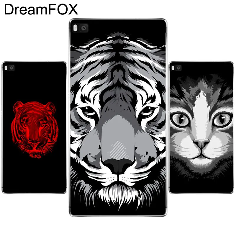 DREAMFOX L125 ободок с ушками кошки тигра Лев животное Мягкий ТПУ силиконовый чехол для